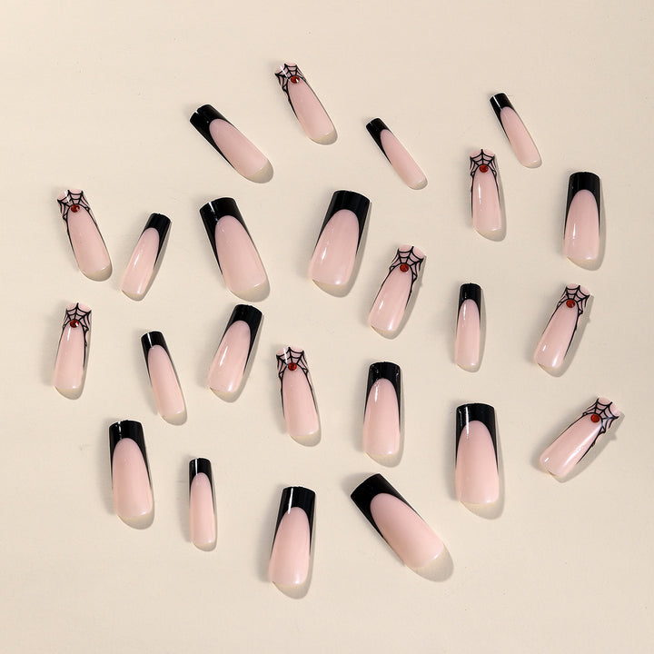 Spider Web Acrylic Nail Art Extensions Bowlift
