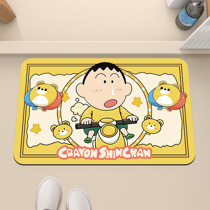 Cartoon Character Themed Bath Mat