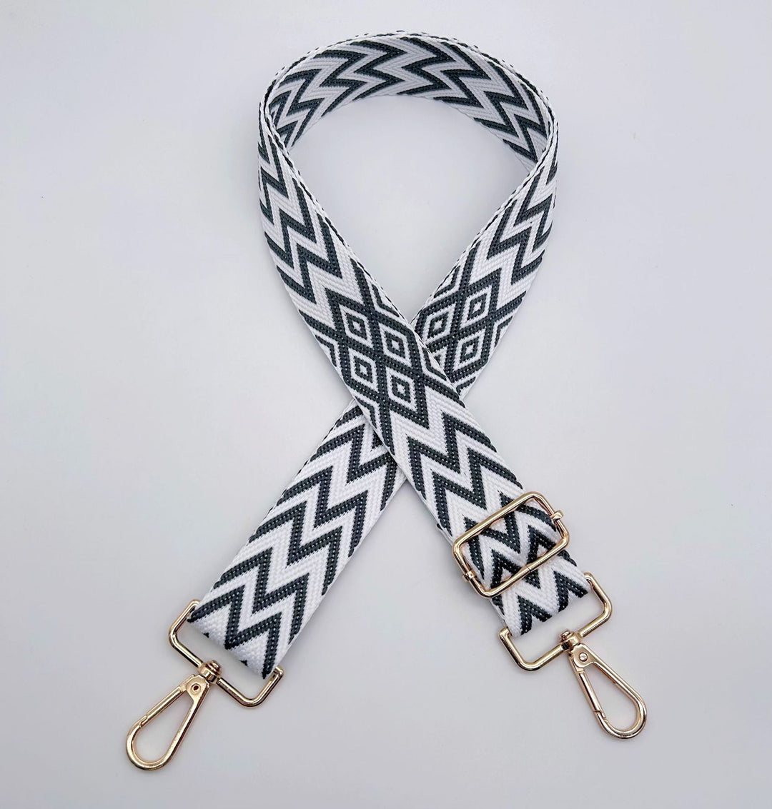 Adjustable Patterned Bag Strap Bowlift