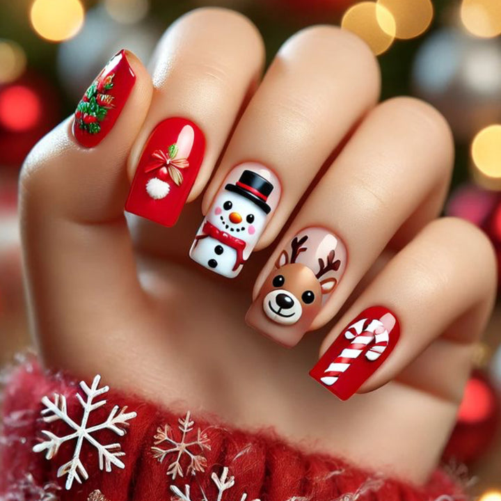 Festive Greeting Nail Art Set Bowlift