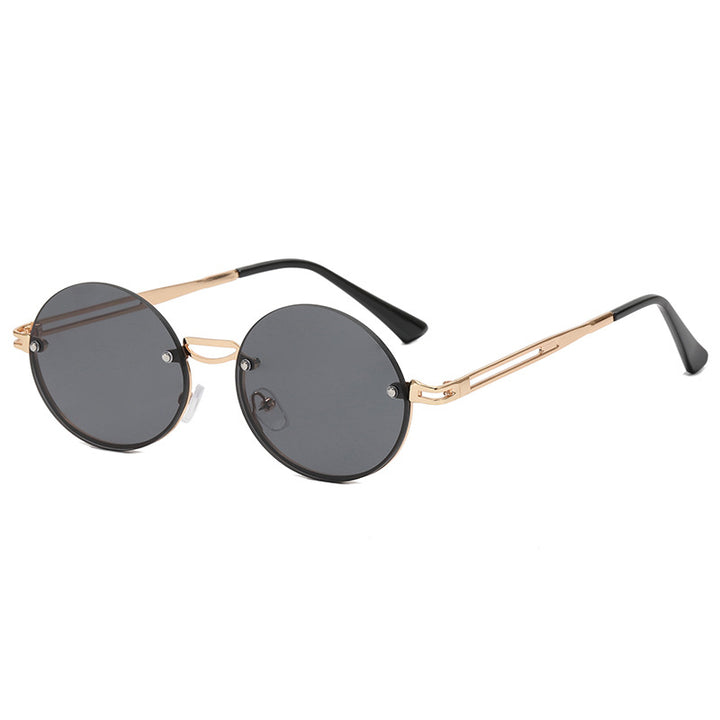 Women's round sunglasses with fine metal frame Bowlift