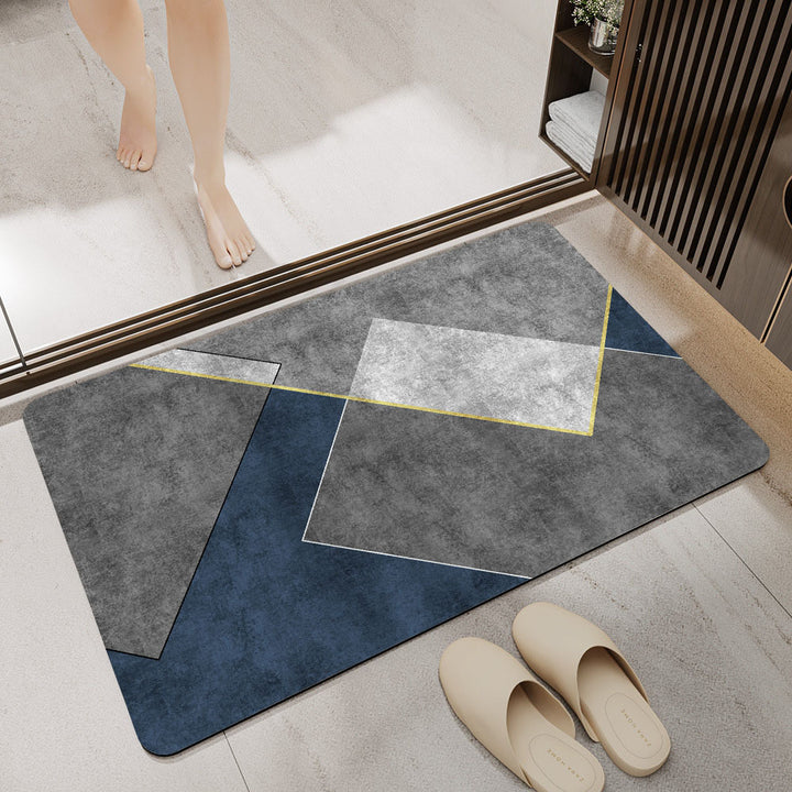 Geometric Patterned Anti-Fatigue Bath Mat Bowlift