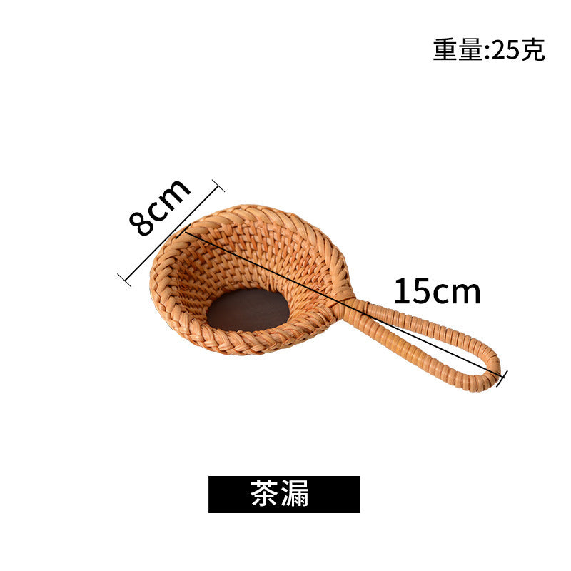 Women handcrafted tea basket with handle Bowlift