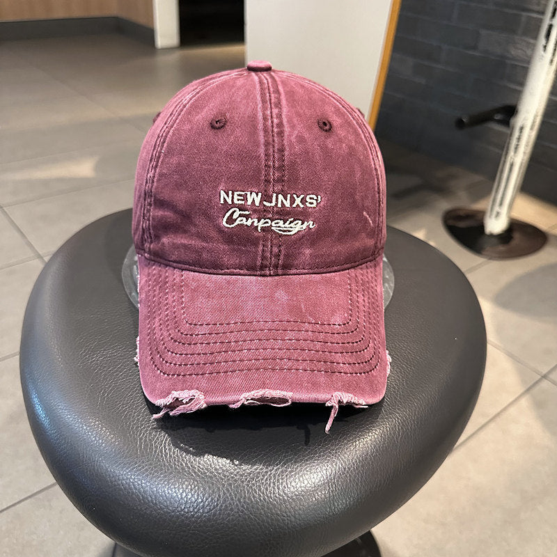 Unisex Distressed Vintage Baseball Cap Bowlift