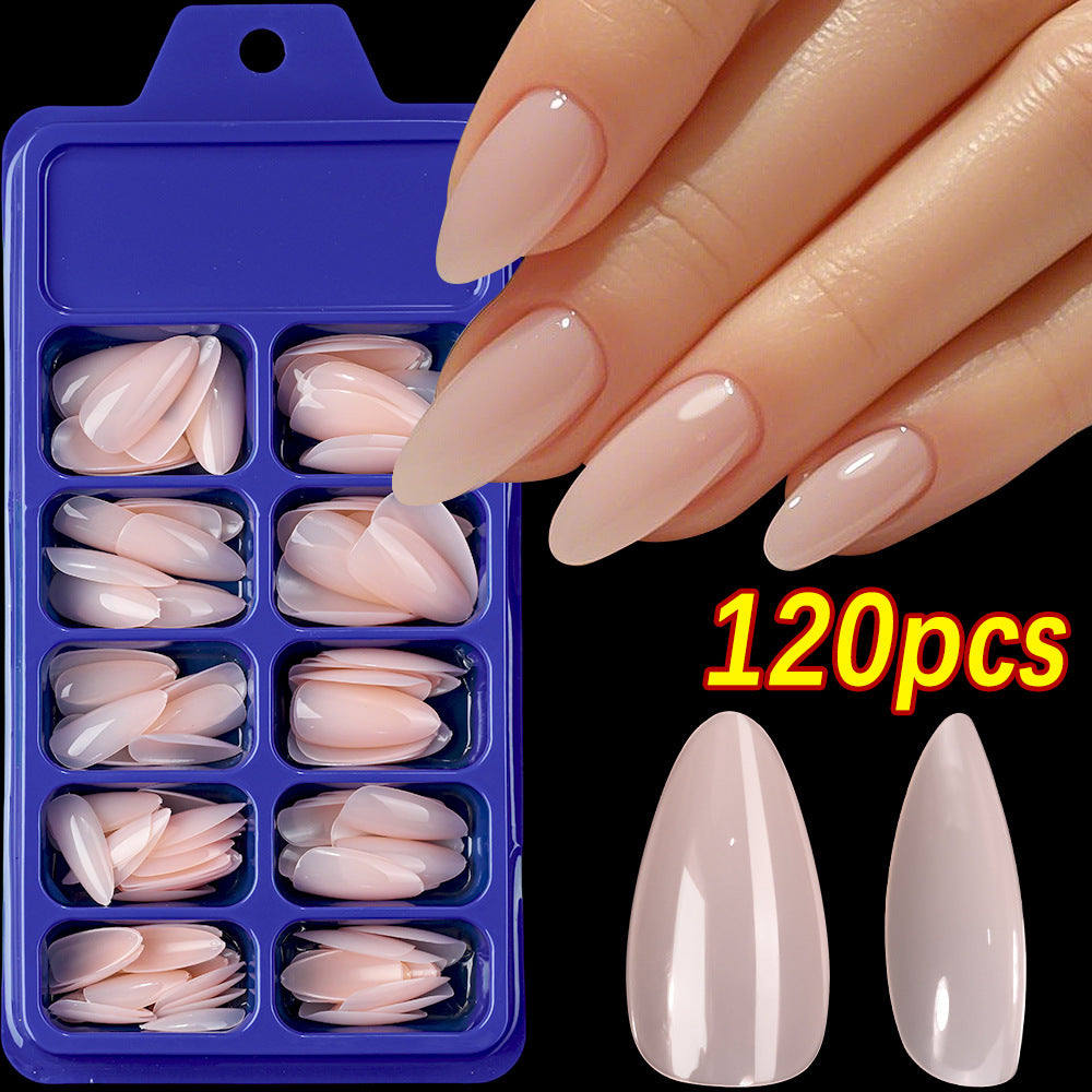 Premium Almond-Shaped False Nail Set Bowlift
