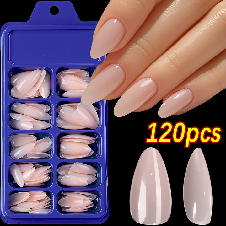 Premium Almond-Shaped False Nail Set Bowlift