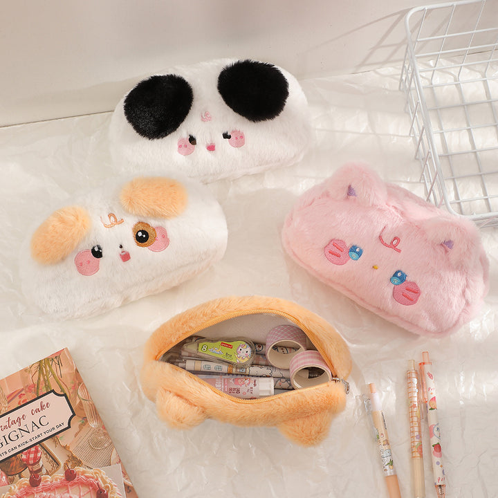 Cute Panda-Themed Plush Pencil Case Bowlift