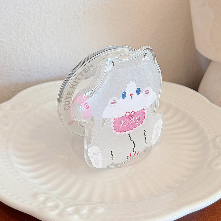 Cute Cat Motif Phone Holder Bowlift