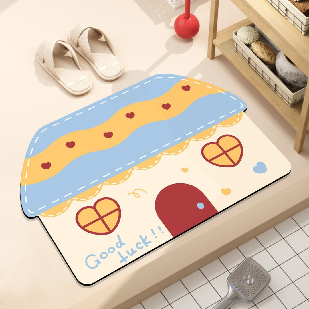 Playful Hamburger-Themed Bath Mat Bowlift