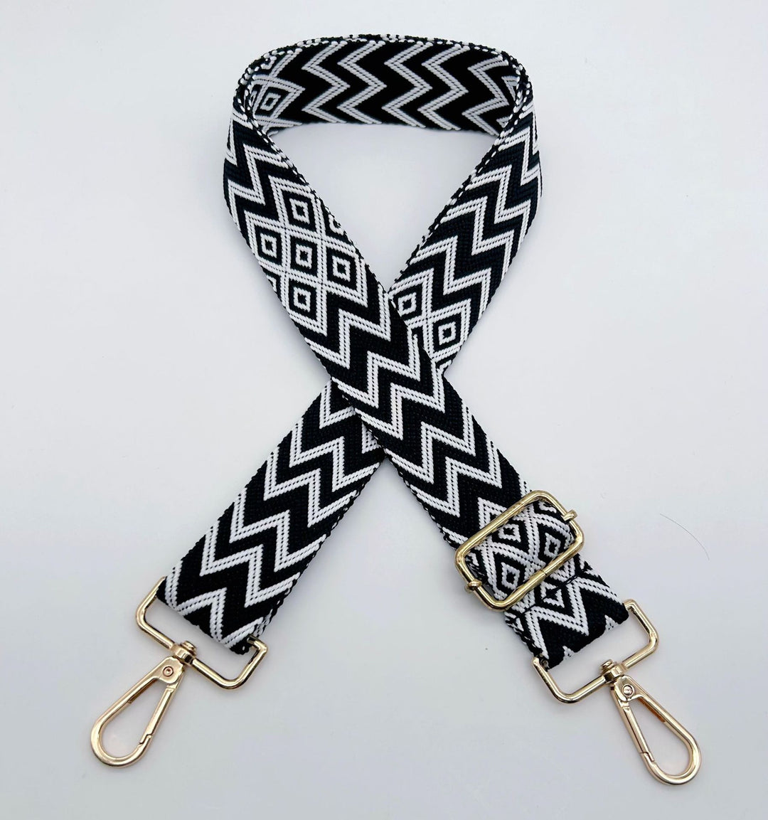 Adjustable Patterned Bag Strap Bowlift