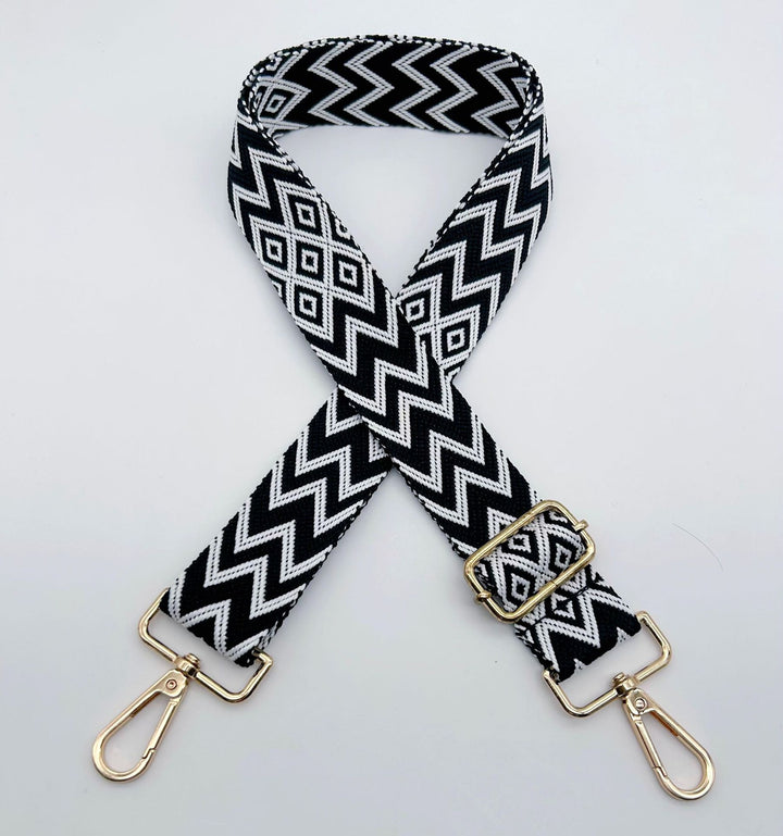 Adjustable Patterned Bag Strap Bowlift