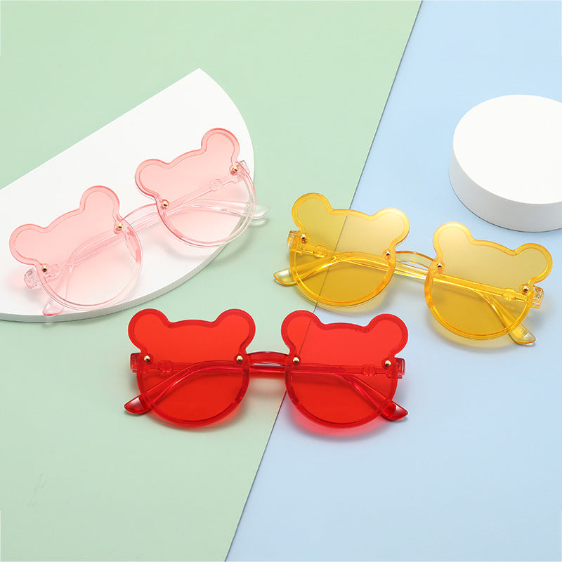 Women Playful Bear Shape Sunglasses Bowlift