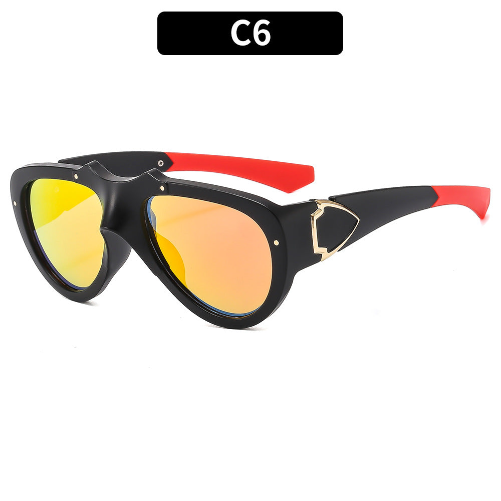 Retro-Futuristic Shield Sunglasses