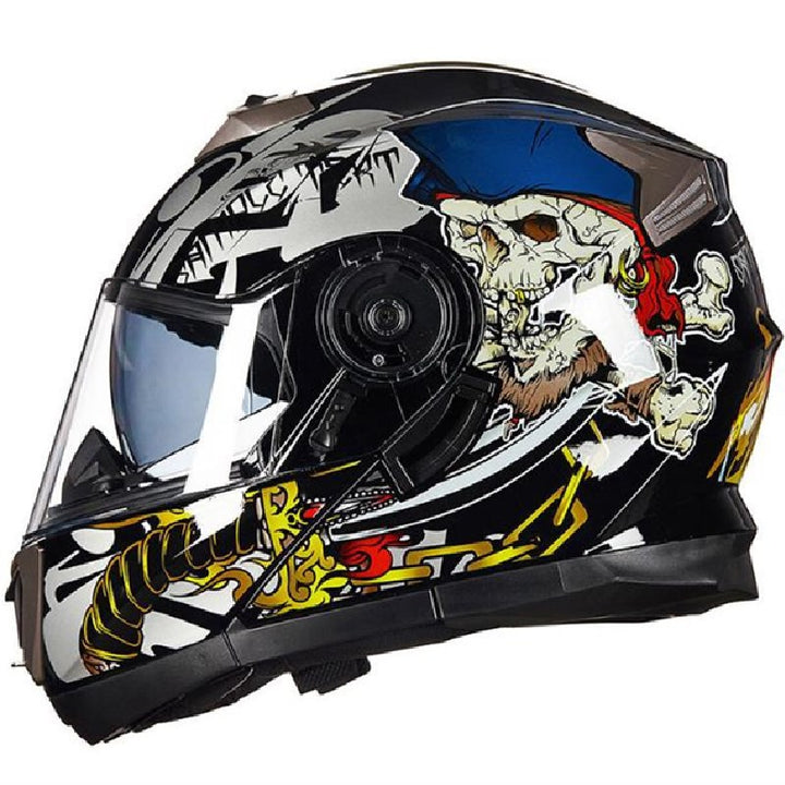 Aerodynamic Full-Face Motorcycle Helmet Bowlift