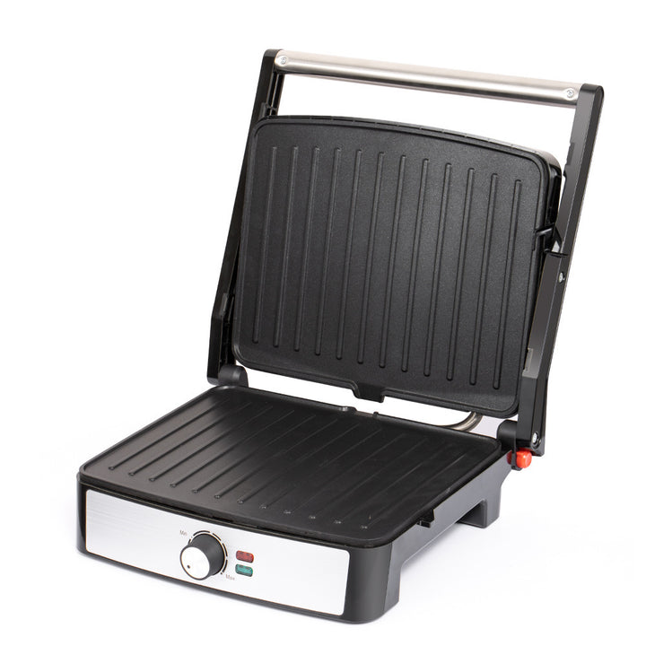 Electric Grill Press with Non-Stick Cooking Surface Bowlift