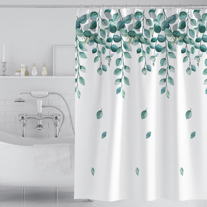 Women's Botanical-Themed Shower Curtain Bowlift