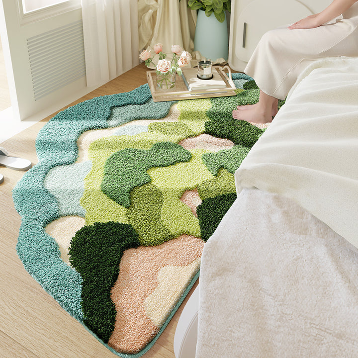 Botanical Leaf Bath Mat Bowlift
