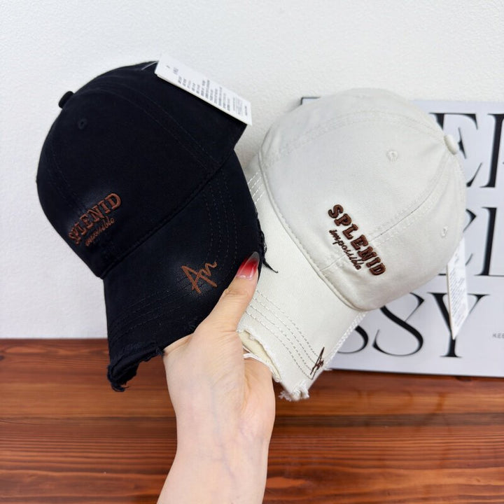 Women's Distressed Graphic Baseball Cap Bowlift