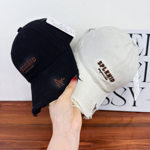Women's Distressed Graphic Baseball Cap Bowlift