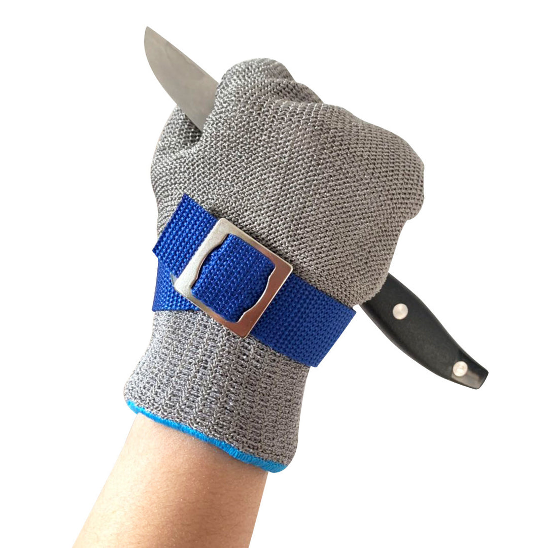 Cut-Resistant Protective Glove with Adjustable Webbing Wrist Strap Bowlift