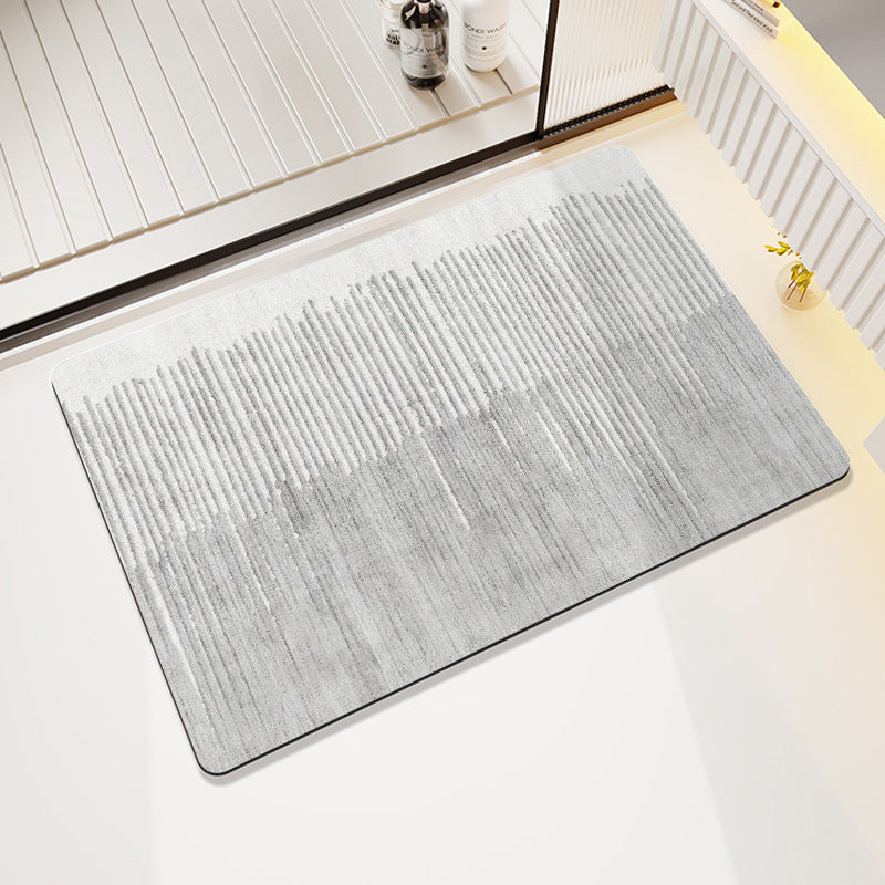 Plush Geometric Bath Mat Bowlift