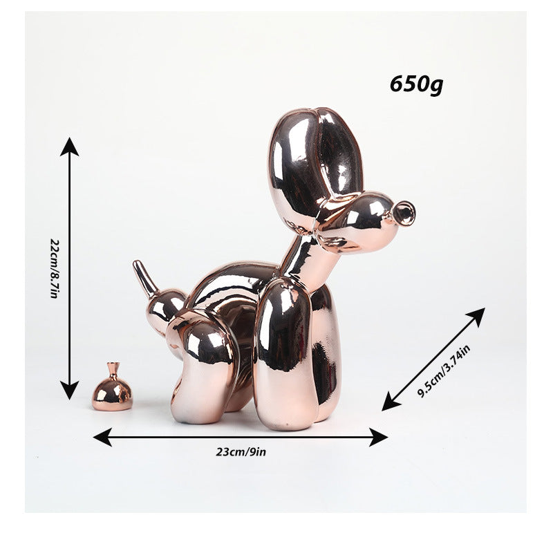 Decorative Dog Figure Bowlift
