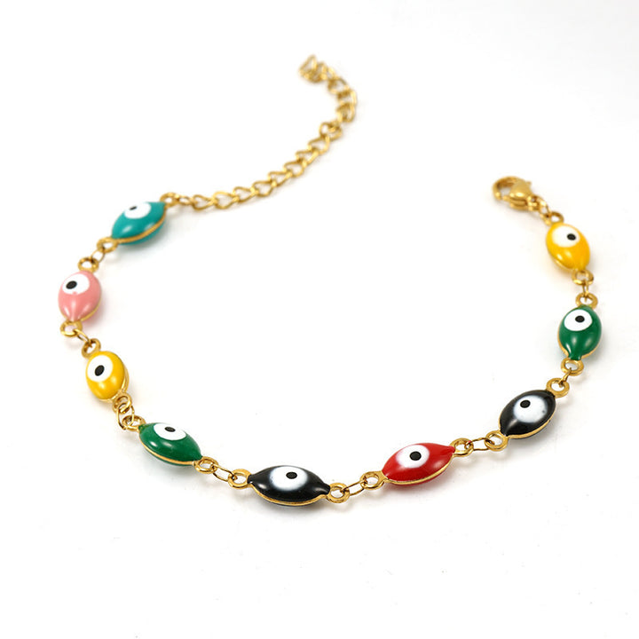 Colorful Evil Eye Bracelet Bowlift