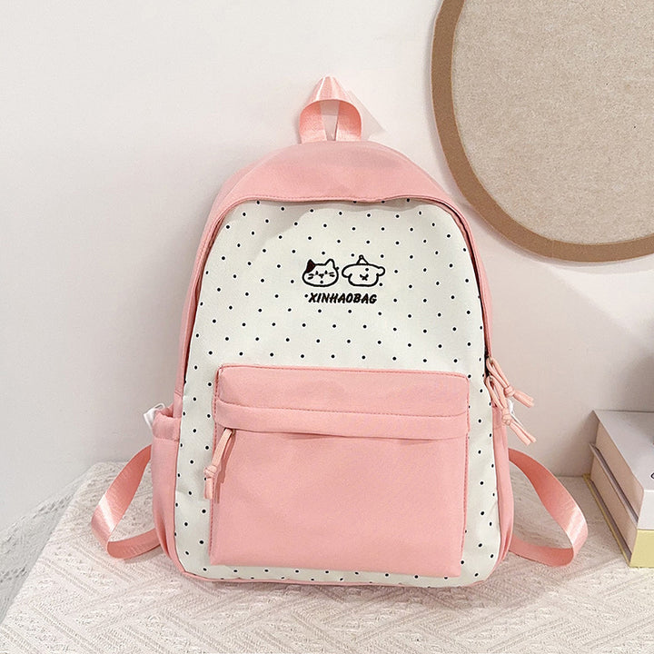 Casual Polka Dot Backpack