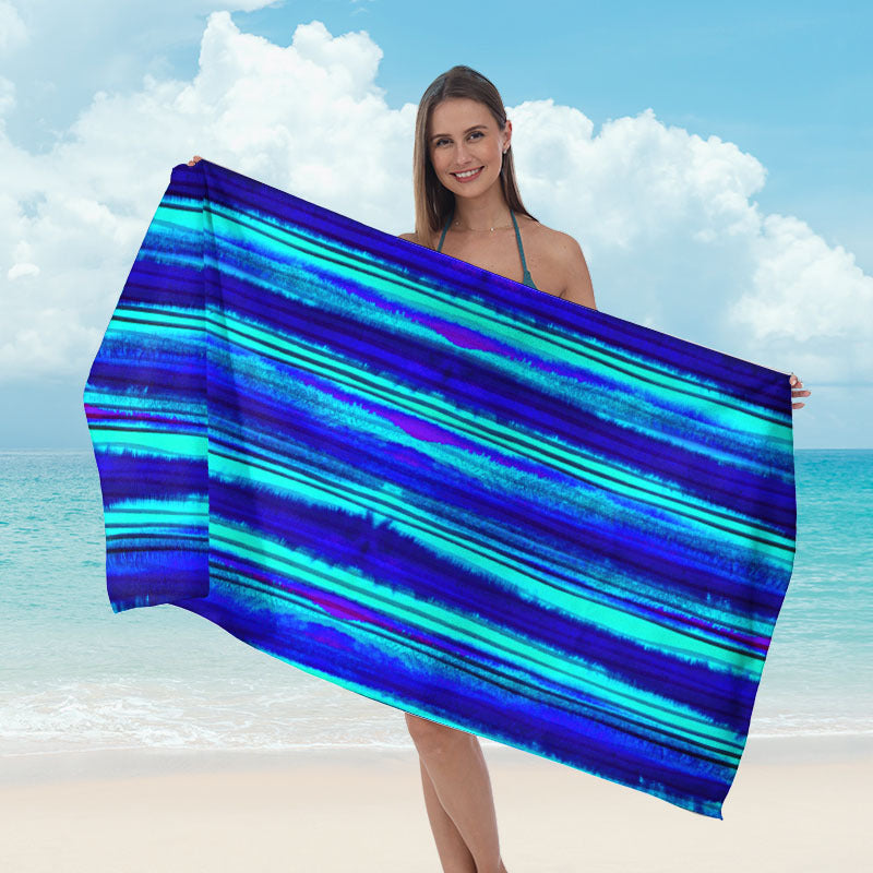 Beach towel with striking surf design Bowlift
