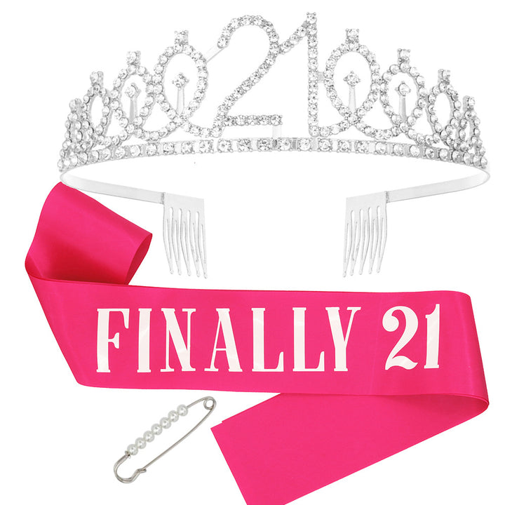 Ladies Glittering Crown with Swarovski Stones Bowlift