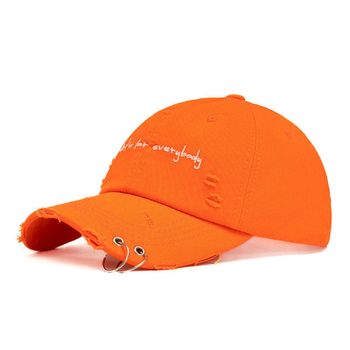 Unisex Distressed Sun Protection Cap Bowlift