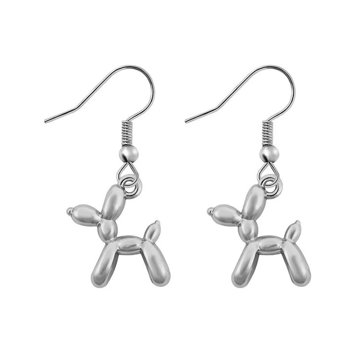 Playful Dog Pet Earrings Made of High-Quality Metal Bowlift