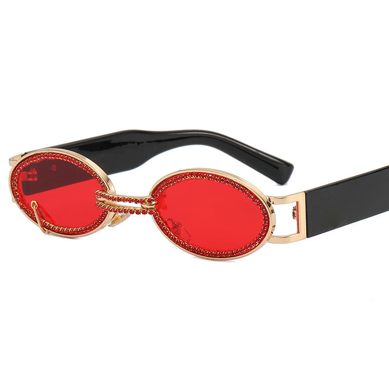 Women extravagant fashionable sunglasses with rhinestone-adorned frame Bowlift