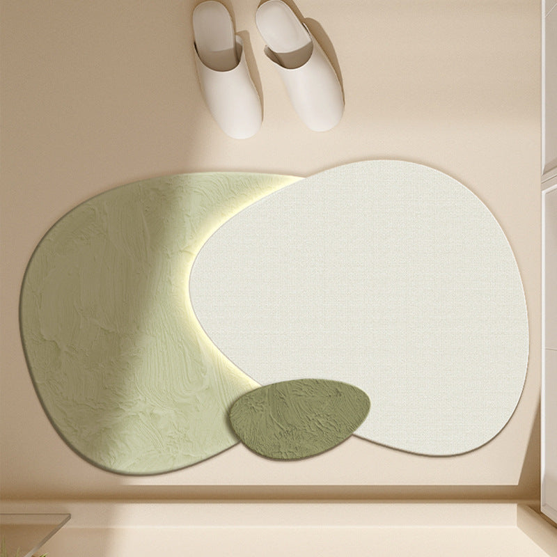 Floral-Inspired Decorative Bath Mat Bowlift