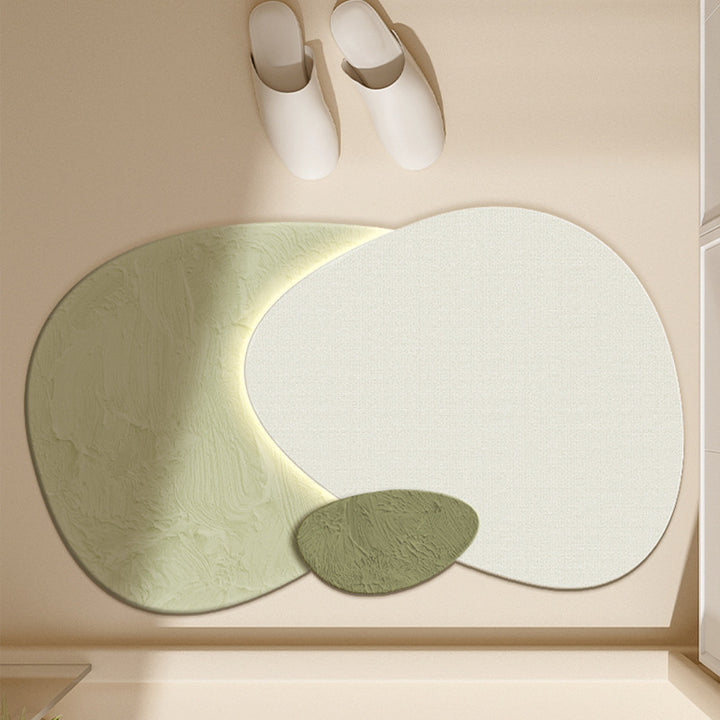 Floral-Inspired Decorative Bath Mat Bowlift