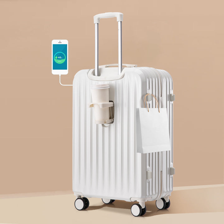 Smart Charging Hard-Shell Suitcase Bowlift
