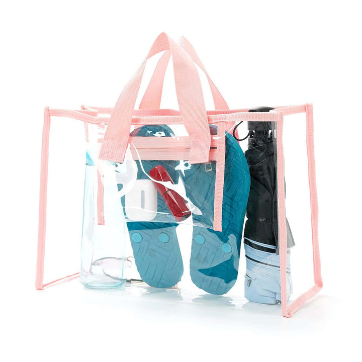 Transparent Beach Bag with Multiple Inner Compartments Bowlift