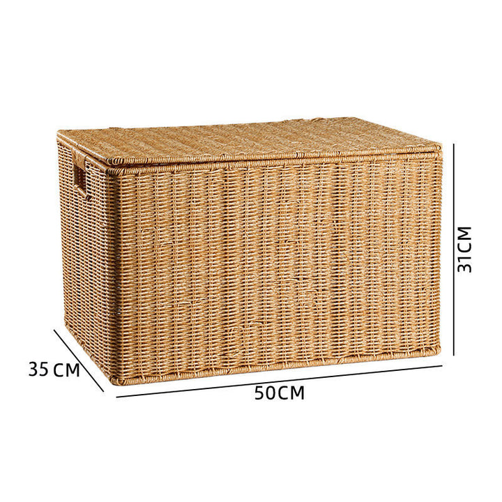 Woven Rectangular Storage Cube with Handles Bowlift