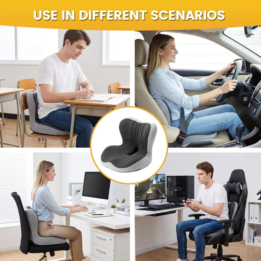Ergonomic seat cushion Bowlift