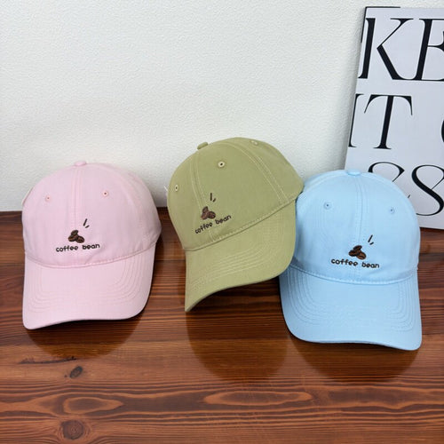 Women's Embroidered Coffee Bean Baseball Cap Bowlift