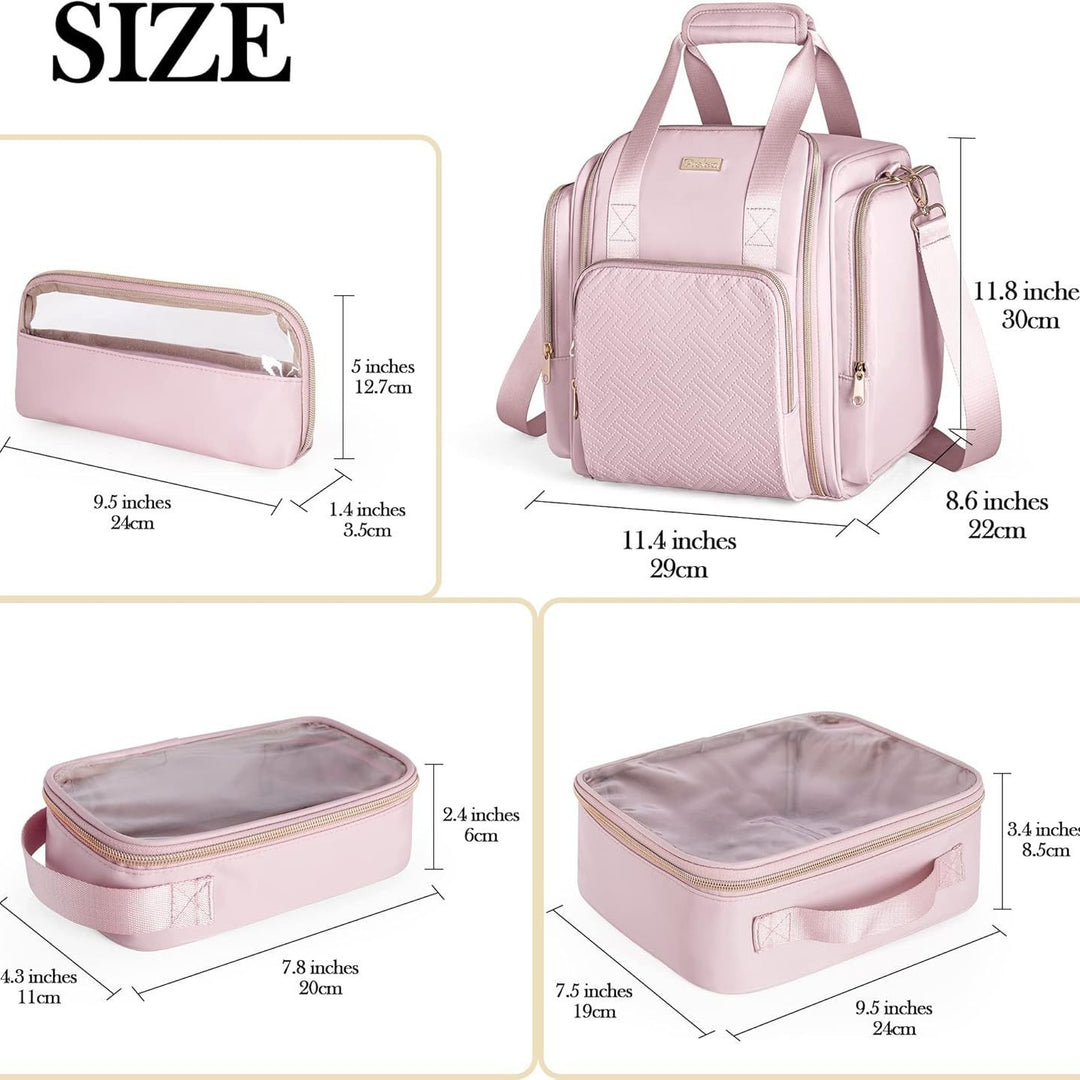 Cosmetic bag with multiple compartments Bowlift