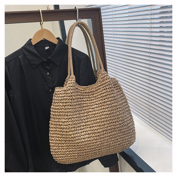 Handmade Raffia Tote Bag Bowlift