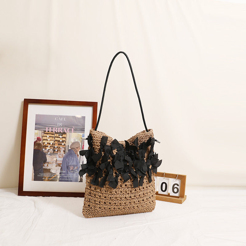 Handmade beach bag with decorative bows Bowlift