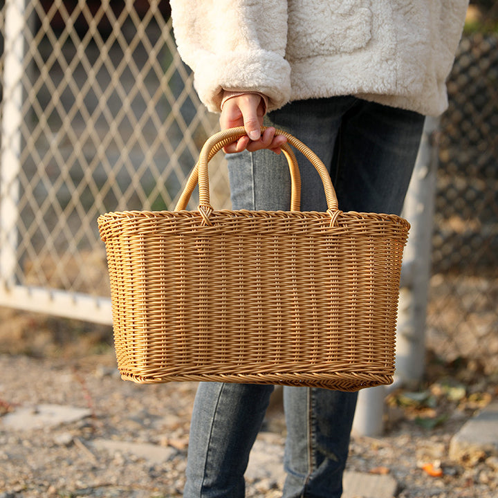 Unisex Large Storage Basket made of Woven Material Bowlift