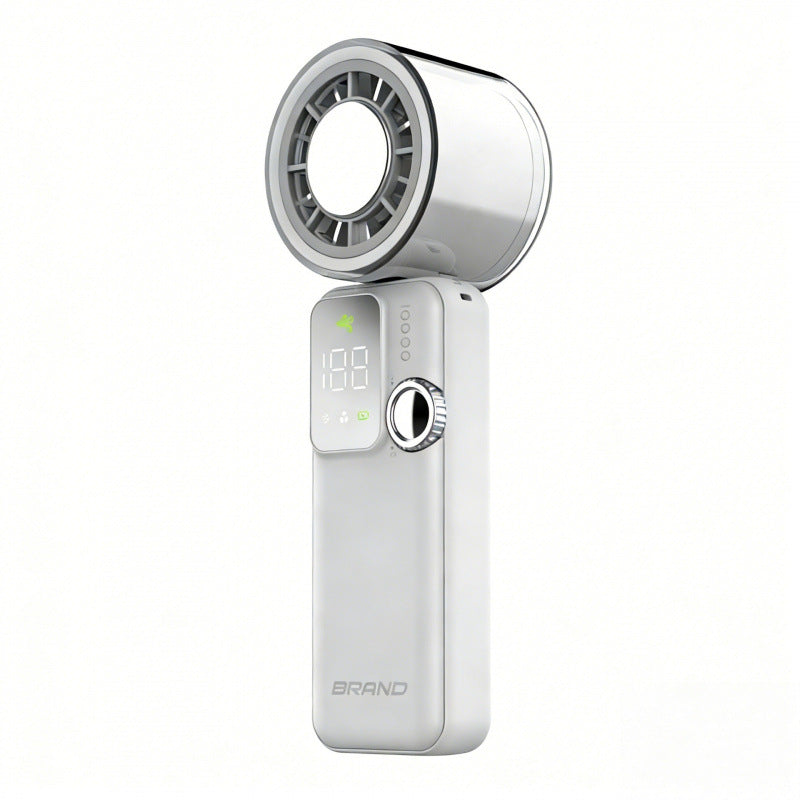 Women's Portable Mini Cool Fan with Digital Temperature Display Bowlift