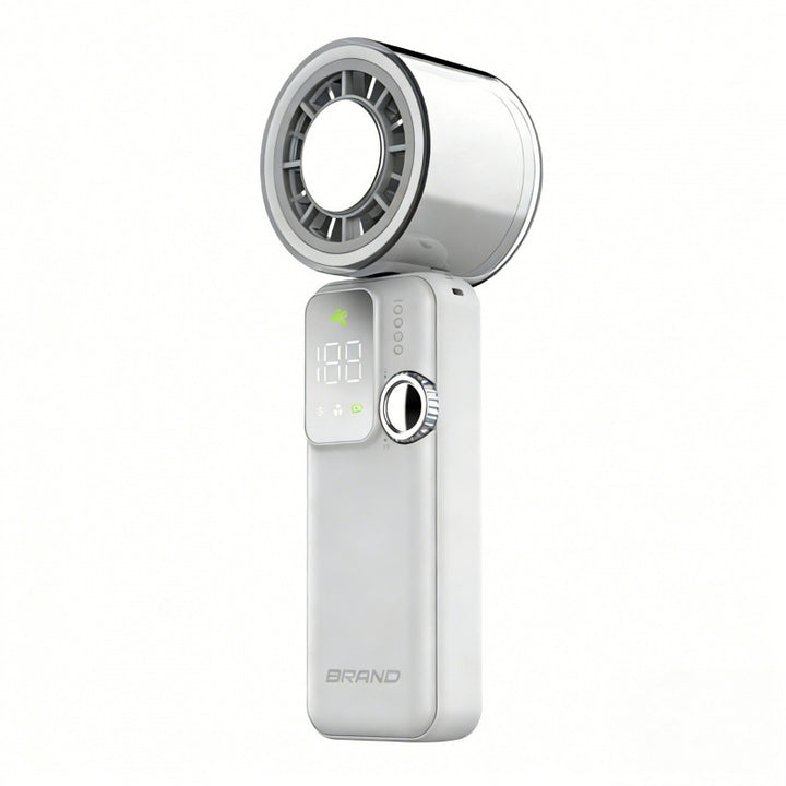 Women's Portable Mini Cool Fan with Digital Temperature Display Bowlift