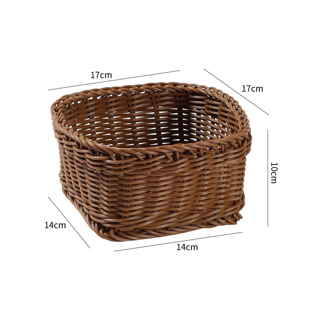 Unisex Rectangular Storage Basket with Sturdy Woven Bowlift