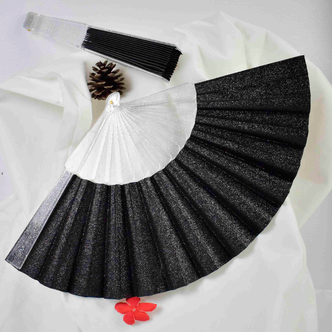 Ladies Glittering Hand Fan made of high-quality material Bowlift