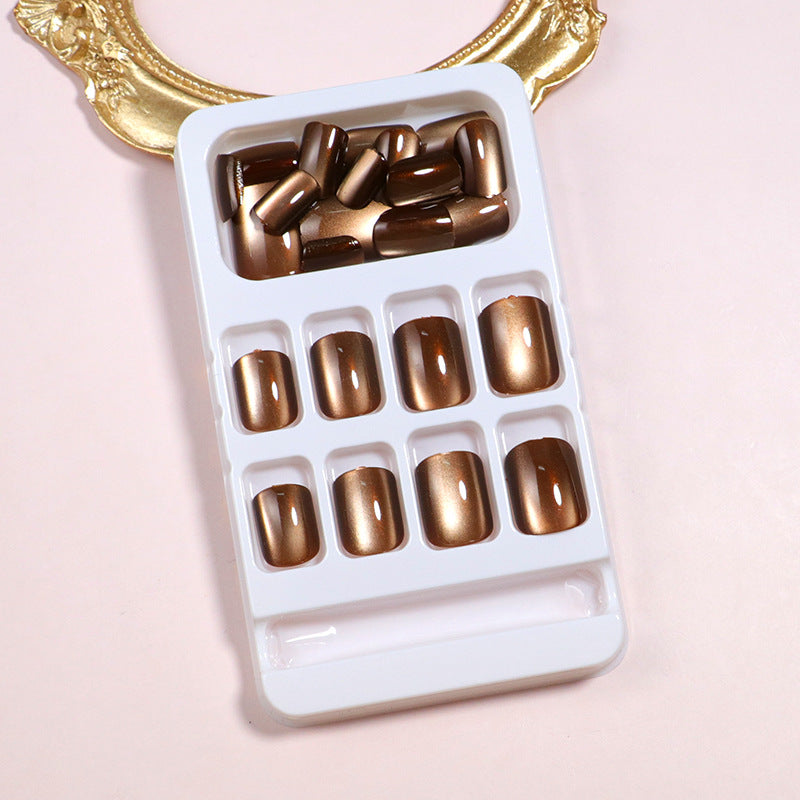 Glossy Long-Lasting Press-On Nail Set Bowlift