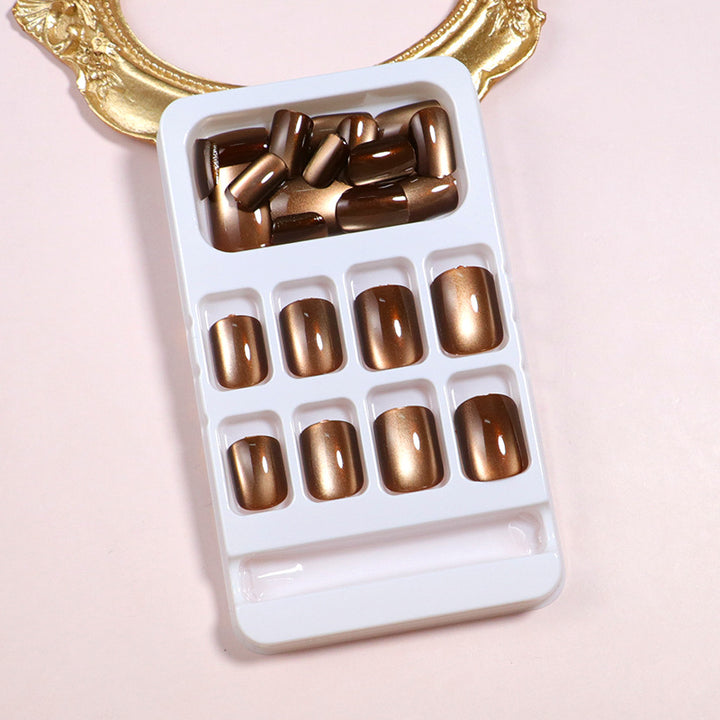 Glossy Long-Lasting Press-On Nail Set Bowlift
